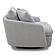Boomer - Dove Grey Large Swivel Chair w/2 Toss Plws by Parker House Furniture