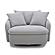 Boomer - Dove Grey Large Swivel Chair w/2 Toss Plws by Parker House Furniture