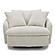Boomer - Mega Ivory Large Swivel Chair w/2 Toss Plws by Parker House Furniture