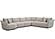 Playful - Canes Cobblestone 6Pc Package A Sectional (915(1),911(1),910(3),950(1)) by Parker House Furniture