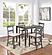 F2622 5 Pcs Counter High Table + 4 High Chair Dining Set by Poundex
