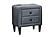 F5531 Grey Velvet Nightstand by Poundex