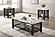 F6394 Black Faux Marble Top End Table by Poundex
