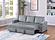 F8525 Fog Corduro Adjustable Sofa by Poundex