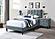 F9635T Gray Brushed Linen Twin Bed by Poundex