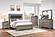 F9647Q Espresso Queen Leather Bed w/Headboard Led Lights by Poundex