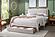 F9659Q Queen Bed -Light Pink Corduroy w/Under Drwawer by Poundex