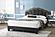 F9662Q Queen Bed - Charcoal Wool Fabric w/Built In Led Lights by Poundex