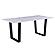 Juno 72 in. White Marble Dining Table by Primo