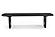 Azura 70 in. Black Wood Dining Bench by Primo