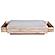 Oasis 59 in.  Wood and Marble Storage Coffee Table by Primo