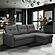Iriving 89 in. Dark Grey Right Facing Chaise Sleeper Sectional with Storage by Primo