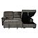 Jordan 93 in. Brown Right Facing Chaise Sleeper Sectional with Storage by Primo