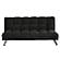 Wallace 75 in. Black Klik Klak Sleeper Sofa Bed by Primo