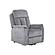 Holmes 32 in. Grey Suede Rocker Recliner Chair by Primo
