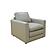 Knox 34 in. Taupe Leather Match Armchair by Primo