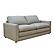 Knox 81 in. Taupe Leather Match Large 2-Cushion Sofa by Primo