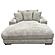 Cocoon Taupe Oversized Cuddler Chaise with Cupholder and USBs by Primo
