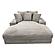 Cocoon Grey Oversized Chaise Lounger with Cupholder and USBs by Primo
