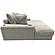 Cocoon Grey Oversized Chaise Lounger with Cupholder and USBs by Primo