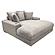 Cocoon Grey Oversized Chaise Lounger with Cupholder and USBs by Primo