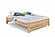 Basic Eco Natural Platform Bed - Beech Wood with Hand-Rubbed Oil Finish by Comfort Pure