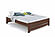 Basic Eco Walnut Platform Bed - Beech Wood with Hand-Rubbed Oil Finish by Comfort Pure