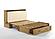 Poppy Harvest Brown Queen Murphy Cabinet Bed by Night & Day Furniture