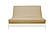 Premium Solid Beige Futon Cover by Prestige