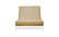 Premium Solid Beige Futon Cover by Prestige