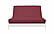 Premium Solid Burgundy Futon Cover by Prestige