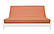 Premium Solid Coral Futon Cover by Prestige