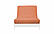 Premium Solid Coral Futon Cover by Prestige
