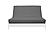 Premium Solid Gray Futon Cover by Prestige
