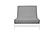 Premium Solid Light Gray Futon Cover by Prestige