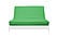 Premium Solid Lime Futon Cover by Prestige