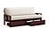 Futon Frame - Capri Rosewood Finish by Prestige