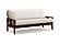 Futon Frame - Capri Rosewood Finish by Prestige