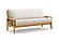 Futon Frame - Capri Urban Oak Finish by Prestige