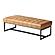 Wyatt Leather Bench Tan by Moe's Home Collection