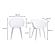 Piazza Outdoor Chair White (Set of 2) by Moe's Home Collection