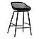 Piazza Outdoor Counter Stool Black by Moe's Home Collection