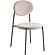 Euston Modern Velvet Dining Chair with Grey Steel Frame, Set of 2, Beige by LeisureMod
