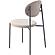 Euston Modern Velvet Dining Chair with Grey Steel Frame, Set of 2, Beige by LeisureMod