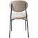 Euston Modern Velvet Dining Chair with Grey Steel Frame, Set of 2, Beige by LeisureMod