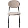 Euston Modern Velvet Dining Chair with Grey Steel Frame, Set of 4, Beige by LeisureMod