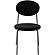 Euston Modern Velvet Dining Chair with Grey Steel Frame, Set of 2, Black by LeisureMod