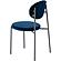 Euston Modern Velvet Dining Chair with Grey Steel Frame, Navy Blue by LeisureMod