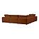 Cali Rust Modular L-Sectional by TOV Furniture