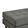 Cave Ash Gray Velvet Ottoman by TOV Furniture